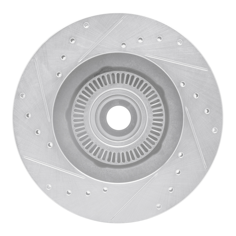 Ford Ranger Brake Rotor (1) - Front Right - R1 Concepts - Drilled & Slotted - Silver - `95-`11